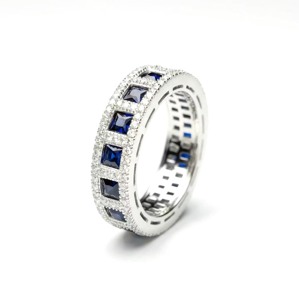 Anello Fascia Zaffiri