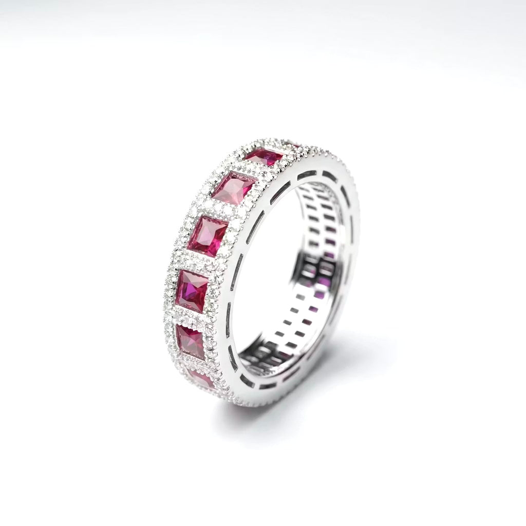 Anello Fascia Rubino