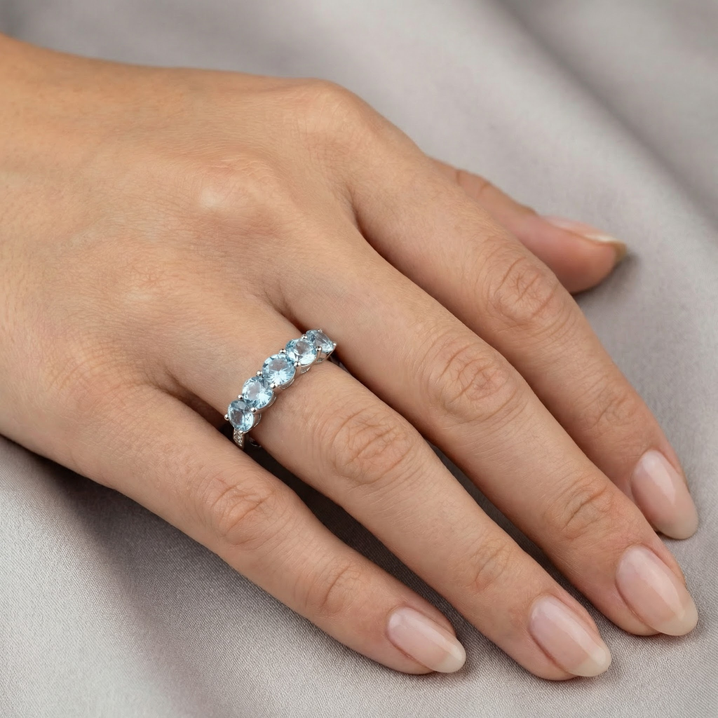 Anello AcquaMarina
