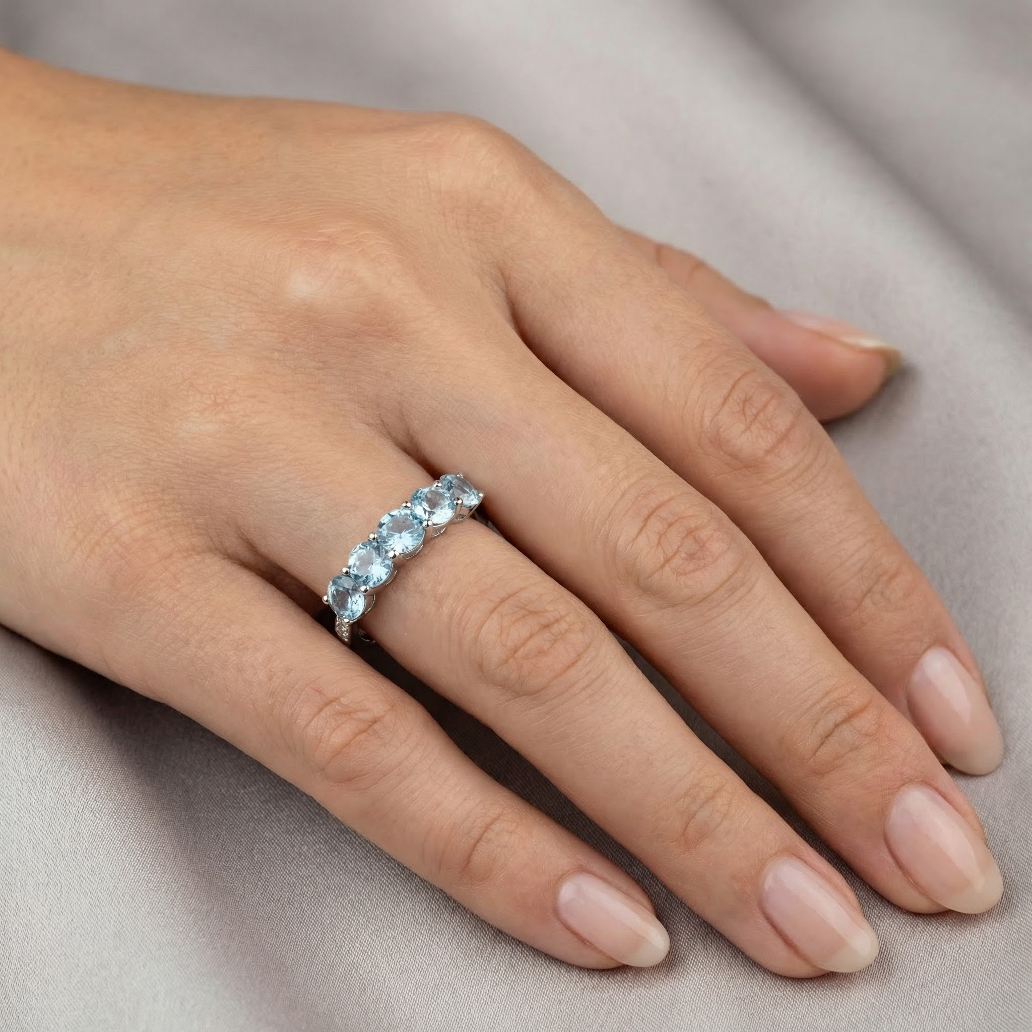 Anello AcquaMarina
